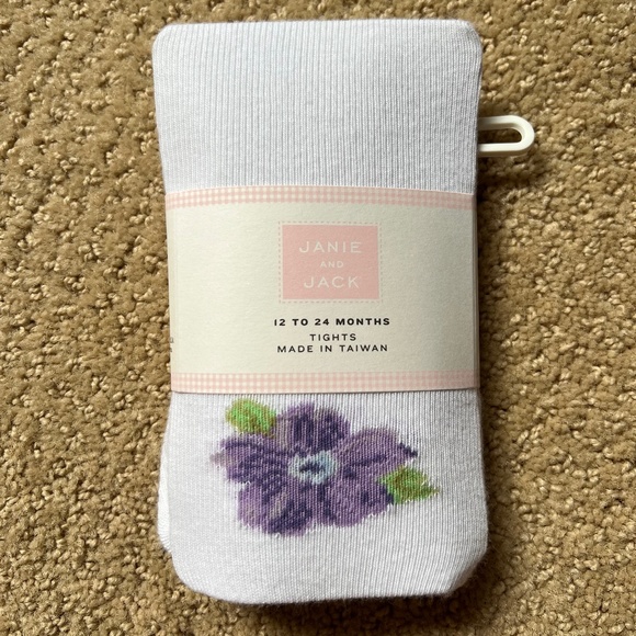 NWT Janie and Jack Spring Celebration tights sz 12 to 24 months - Picture 1 of 1